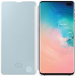 Samsung clear view cover s10+ blanc