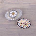 Dot Painting Bâtonnetss de bois assortis  ø3 - 12mm  longueur 14cm  7 pces