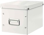 Boîte de rangement click & store wow cube m  blanc leitz