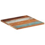 vidaXL Dessus de table carré 60x60 cm 25-27 mm Bois de récupération