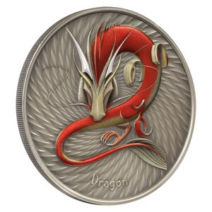 DRAGON World of Cryptids 1 onces argent monnaie 2 Dollars Niue 2023