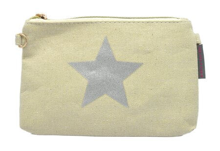 Pochette beige étoile
