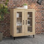 vidaXL Buffet chêne sonoma 69 5x34x90 cm bois d'ingénierie
