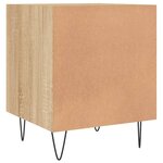 vidaXL Tables de chevet 2 Pièces chêne sonoma 40x40x50 cm bois ingénierie