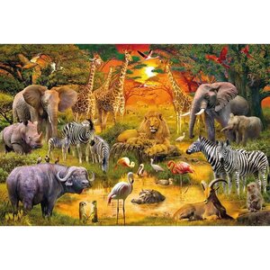 SCHMIDT SPIELE Puzzle Animaux d'Afrique - 150 pieces