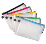 Pochette À Fermeture Éclair En Plastique Souple - X 10 - Exacompta