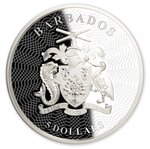 YELLOWSTONE 150th Anniversary argent monnaie 5 Dollars Barbados 2022