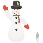 vidaXL Bonhomme de neige gonflable de Noël avec LED 805 cm