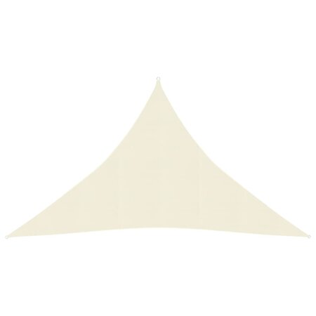 vidaXL Voile d'ombrage 160 g/m² Crème 5x5x6 m PEHD