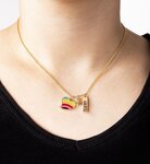 Collier prénom lily avec pendentif cœur
