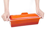 Terrine à pâté orange - vogue 1 7 l -  - fonte1 7340oui 105x120mm