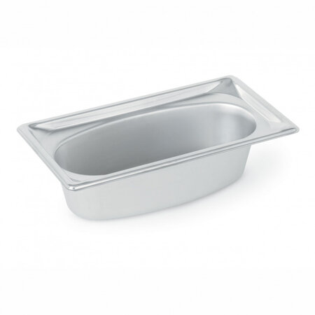 Bac présentation de buffet gn 1/3 ovale - h 100 mm - pujadas -  - métal2 1 325x176x100mm