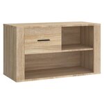 vidaXL Armoire à chaussures Chêne sonoma 80x35x45 cm Bois d'ingénierie