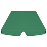 vidaXL Toit de rechange de balançoire Vert 150/130x70/105 cm