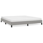 vidaXL Cadre de lit Gris clair 160x200 cm Tissu