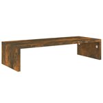 vidaXL Support de moniteur Chêne fumé 60x23 5x12 cm Bois d'ingénierie