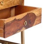 vidaXL Meuble TV 140 x 30 x 45 cm Bois de Sesham massif