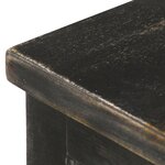 vidaXL Meuble TV Noir 120x30x45 cm Bois solide de manguier