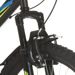 vidaXL Vélo de montagne 21 vitesses Roue de 26 pouces 49 cm Noir