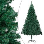 vidaXL Arbre de Noël artificiel avec branches épaisses vert 210 cm PVC
