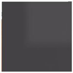 vidaXL Meubles TV muraux 2 Pièces Gris brillant 30 5x30x30 cm
