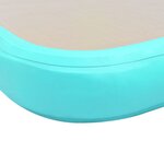 vidaXL Tapis gonflable de gymnastique avec pompe 700x100x10cm PVC Vert