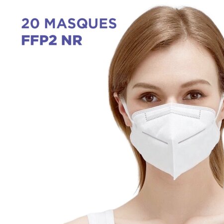 Boite de 20 masques de protection FFP2 - norme NF EN149 : 2001