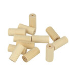 Perle bois Lucy cylindre 20x8 6mm 25 pièces