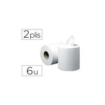 Pack de 6 bobines essuie-mains dévidage central 20x30cm 450 f prédécoupées coldis