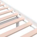 vidaXL Cadre de lit Blanc Bois massif 120x190 cm Petit double