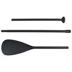 vidaXL Pagaie de SUP 215 cm Aluminium Noir