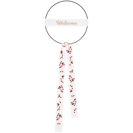 Kit broderie welcome cercle métal Ø 15 cm