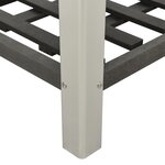 vidaXL Lit surélevé de jardin avec étagère 175x50x90 cm WPC Gris