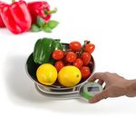 LITTLE BALANCE Balance de cuisine 8411 Kinetic XS Bol - Sans pile - Rechargeable par son bouton - 5 kg / 1 g - Bol inox