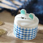 Petite boite à dents de lait - blanc et bleu