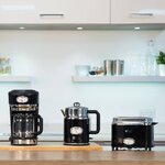Russell hobbs bouilloire retro noir classique 2400 w 1 7 l