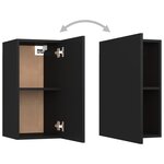 vidaXL Ensemble de meubles TV 5 Pièces Noir Aggloméré