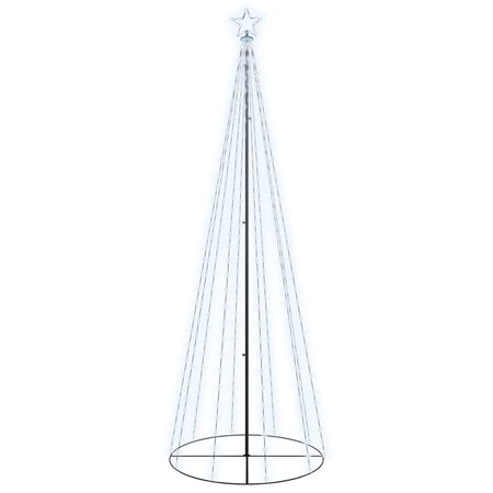vidaXL Arbre de Noël cône 310 LED Blanc froid 100x300 cm