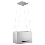 vidaXL Hotte suspendue à capteur tactile LCD 55 cm Acier inoxydable
