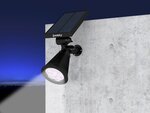 Spot solaire projecteur 2 en 1 spiky w34 noir plastique 100lm