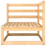 vidaXL Salon de jardin 7 Pièces avec coussins Bois de pin massif