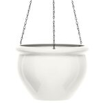 PoeTIC - Suspension Siena Nobile 26 blanc effet gloss - Ø26,5 x H19,5 cm - 5,5 L
