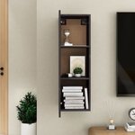 vidaXL Meuble TV Gris brillant 30 5x30x90 cm Aggloméré
