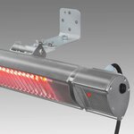 Eurom chauffage pour patio "golden 1800 comfort rc" 1800 w argenté