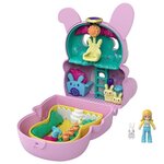 Polly pocket - coffret transformable lapin  avec mini-poupée polly  figurine de lapin et surprises - mini-poupée - des 4 ans