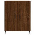 vidaXL Buffet haut Chêne marron 69 5x34x180 cm Bois d'ingénierie
