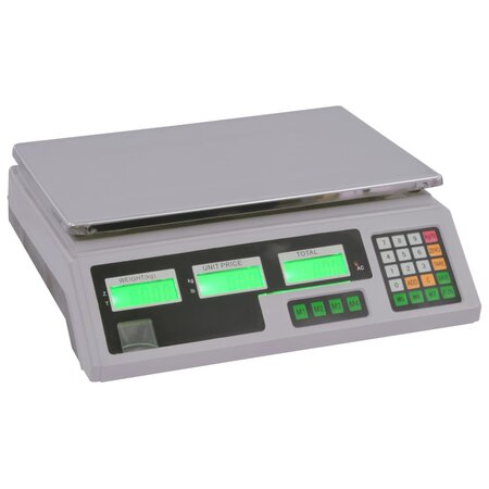 vidaXL Balance numérique 30 kg avec batterie rechargeable