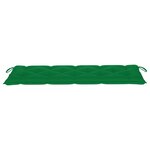 vidaXL Banc de jardin 3 places avec coussin 150 cm Gris Eucalyptus
