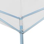 vidaXL Belvédère pliable 5x5 m Blanc