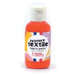 Peinture pour textile 50 ml - orange fluo
